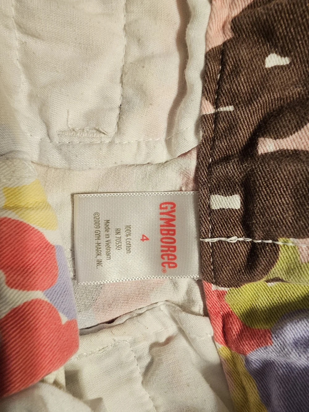 Gymboree Multicolor Floral Print Shorts - Pink, Red, Yellow, Purple, Brown